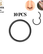 10Pcs Black Color / 1.0X8Mm