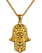 Gold / Hamsa necklace