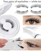 UBS083 / 2pair Eyelash Plus White Clip
