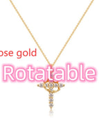Rotating rose gold crown / 1PC