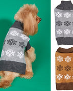 Dark brown and grey / L