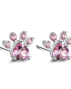 Pink sliver earring
