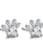 Sliver white earring