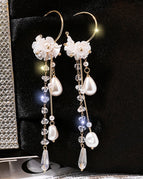 White flowers / 1 pair