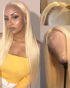 Long straight blond hair / 10 inches