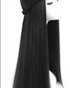 Black / Straight hair
