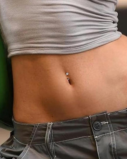 14G Titanium Floating Belly Button Rings for Women Flat Back Belly Rings 8Mm/10Mm/12Mm/14Mm Belly Piercing Jewelry