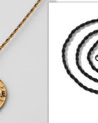 Gold hollow with black