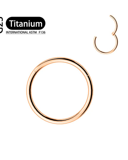 G23 Titanium 20G Earrings Nose Ring Septum Hoop Piercing Body for Women Man Segment Lip Rings Cartilage Tragus Ear ​Jewelr