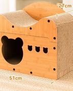 Scratch Resistant / Good Bear Head Cat Nest Board