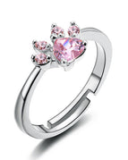Pink sliver ring