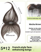 Mocha Brown / Bangs Style / 5x12