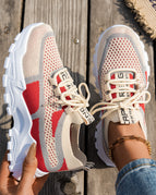 Khaki Red Gray / 36