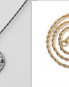 Silver hollow with gold