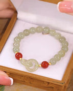 Simple Bracelet Round Agate / 17cm