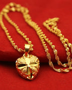 Doublesided heart necklace