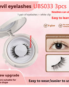 UBS033 3pcs / 1pair Eyelash Plus White Clip