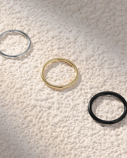 1/4Pairs 6/8/10/12Mm 316L Stainless Steel Nose Ring for Men Gold Color Hoop Earrings for Women Septum Tragus Piercing Jewelry