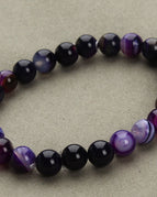 Purple striped agate