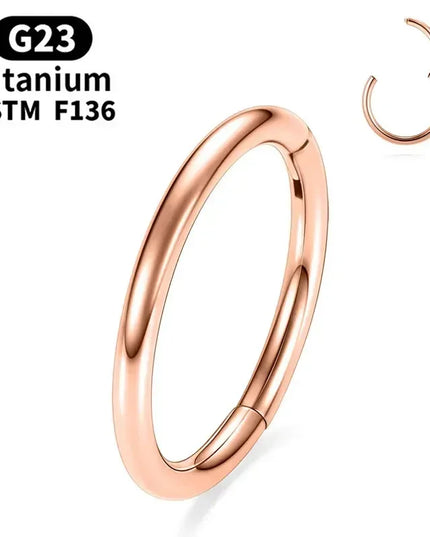 G23 Titanium Nose Piercing F136 Implant Grade 14G 16G 18G 20G Clicker Diaphragm Tragus Piercing Sexy Body Jewelry Wholesale