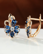 Champagne Gold Sapphire Blue