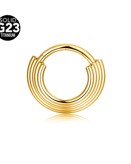 ASTM F136 G23 Titanium 16G Snake Bee Moon Flame Septum Piercing Heart Tusk Helix Hinged Daith Conch Earring Opal Hoop Nose Ring