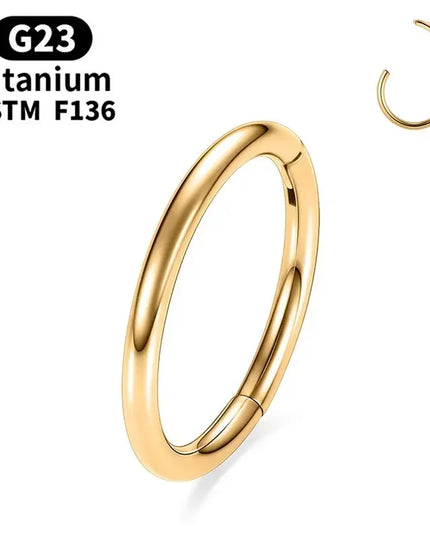G23 Titanium Nose Piercing F136 Implant Grade 14G 16G 18G 20G Clicker Diaphragm Tragus Piercing Sexy Body Jewelry Wholesale