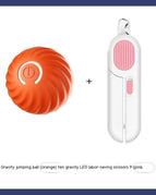 Orange Ball Pink Scissors