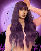 Grape long curly hair