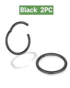 Black 2Pcs / 4Pairs - 6 8 10 12Mm