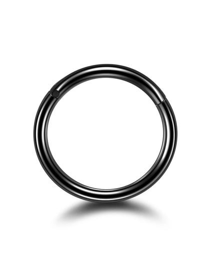 1PC 12G-20G Septum Piercing Surgical Steel Clicker Hinged Segment Ring Goth Nose Hoop Earrings Lip Ear Cartilage Helix Piercings