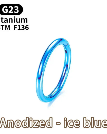 G23 Titanium Nose Piercing F136 Implant Grade 14G 16G 18G 20G Clicker Diaphragm Tragus Piercing Sexy Body Jewelry Wholesale