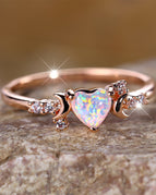 Rose Gold White Opal / No6