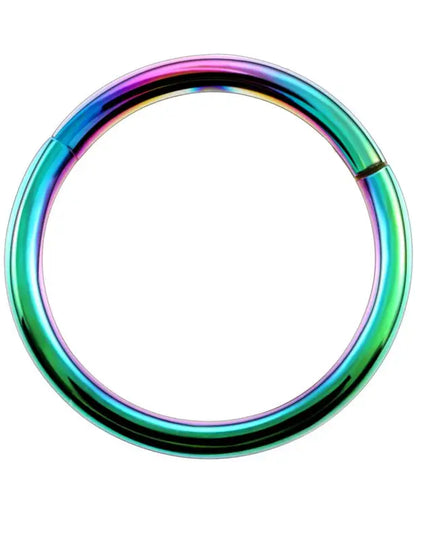 1PC G23 Titanium Hinged Segment Nose Ring 16G&14G Nipple Clicker Ear Cartilage Tragus Helix Lip Piercing Unisex Fashion Jewelry