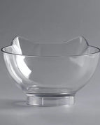 Single transparent bowl