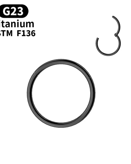 G23 Titanium Nose Rings Mixed Color Body Clips Hoop for Women Men Cartilage Piercing Jewelry Segment Lip Ear L Ring Hoop
