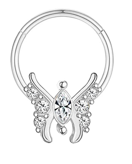 16G Stainless Steel Septum Ring Nose Hoop Ring Bee Bat Septum Piercing  Cartilage Hoop Helix Tragus Daith Small Earrings