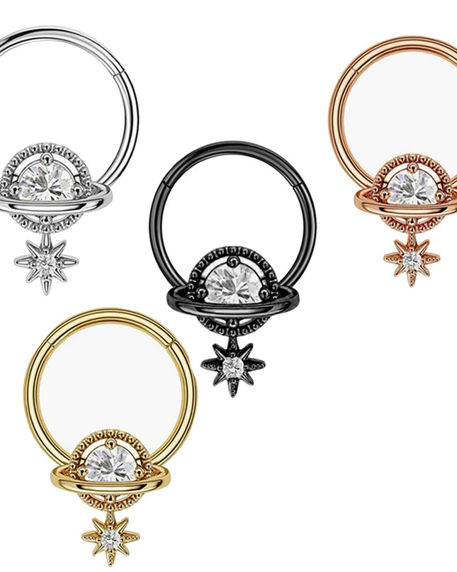 16G Stainless Steel Septum Ring Nose Hoop Ring Bee Bat Septum Piercing  Cartilage Hoop Helix Tragus Daith Small Earrings