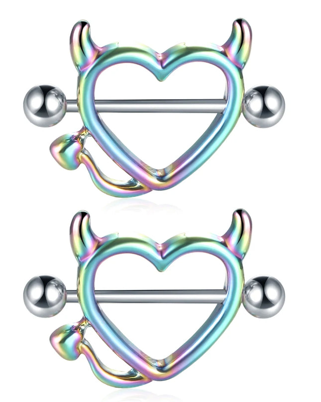 1Pair Stianless Steel Nipple Rings Piercing Jewelry Wholesale Women Sexy Clips Nipple Ring Clamps Pierced  Body Jewelry