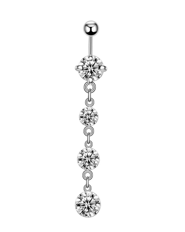 1PC Belly Button Piercing Crystal Ball Butterfly Navel Piercing Stainless Steel Belly Button Ring Cartilage Earring Jewelry