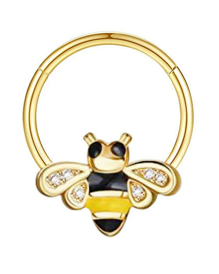 16G Stainless Steel Septum Ring Nose Hoop Ring Bee Bat Septum Piercing  Cartilage Hoop Helix Tragus Daith Small Earrings