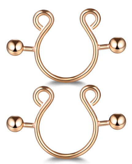1Pair Stianless Steel Nipple Rings Piercing Jewelry Wholesale Women Sexy Clips Nipple Ring Clamps Pierced  Body Jewelry