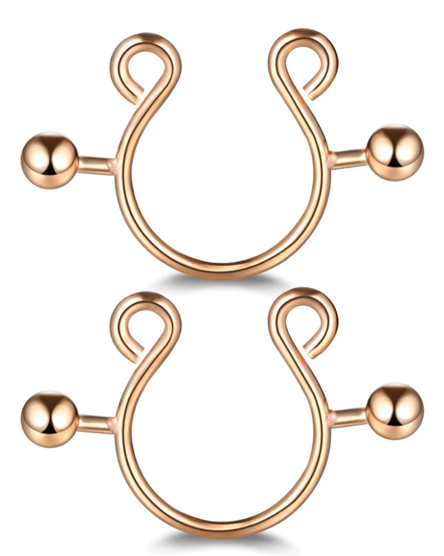 1Pair Stianless Steel Nipple Rings Piercing Jewelry Wholesale Women Sexy Clips Nipple Ring Clamps Pierced  Body Jewelry