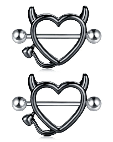 1Pair Stianless Steel Nipple Rings Piercing Jewelry Wholesale Women Sexy Clips Nipple Ring Clamps Pierced  Body Jewelry