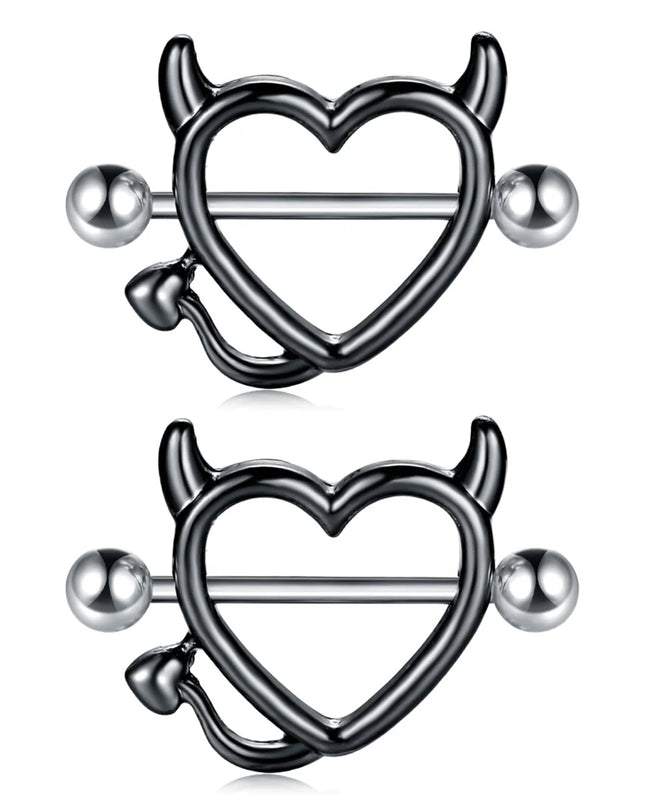 1Pair Stianless Steel Nipple Rings Piercing Jewelry Wholesale Women Sexy Clips Nipple Ring Clamps Pierced  Body Jewelry