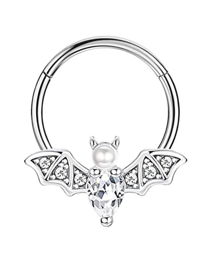 16G Stainless Steel Septum Ring Nose Hoop Ring Bee Bat Septum Piercing  Cartilage Hoop Helix Tragus Daith Small Earrings