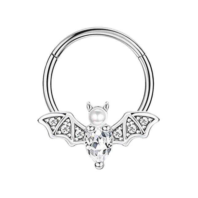 16G Stainless Steel Septum Ring Nose Hoop Ring Bee Bat Septum Piercing  Cartilage Hoop Helix Tragus Daith Small Earrings