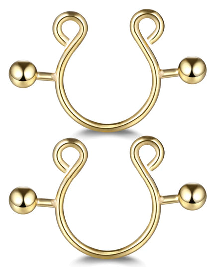 1Pair Stianless Steel Nipple Rings Piercing Jewelry Wholesale Women Sexy Clips Nipple Ring Clamps Pierced  Body Jewelry