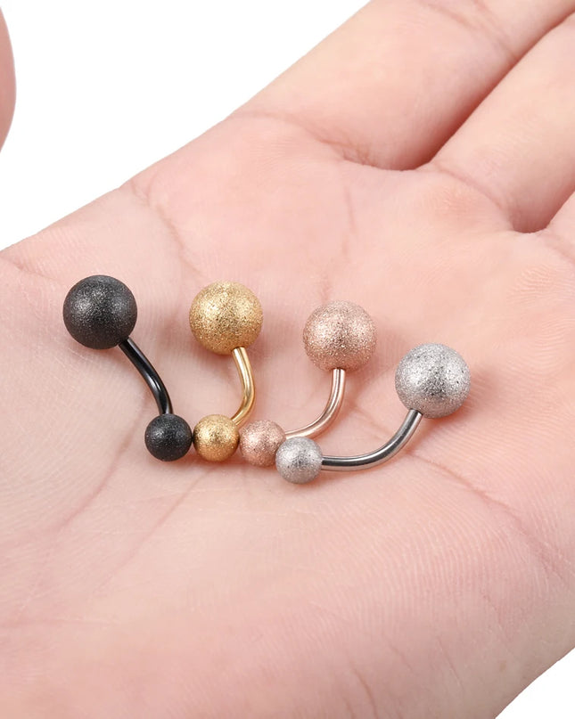 1PC Belly Button Piercing Crystal Ball Butterfly Navel Piercing Stainless Steel Belly Button Ring Cartilage Earring Jewelry