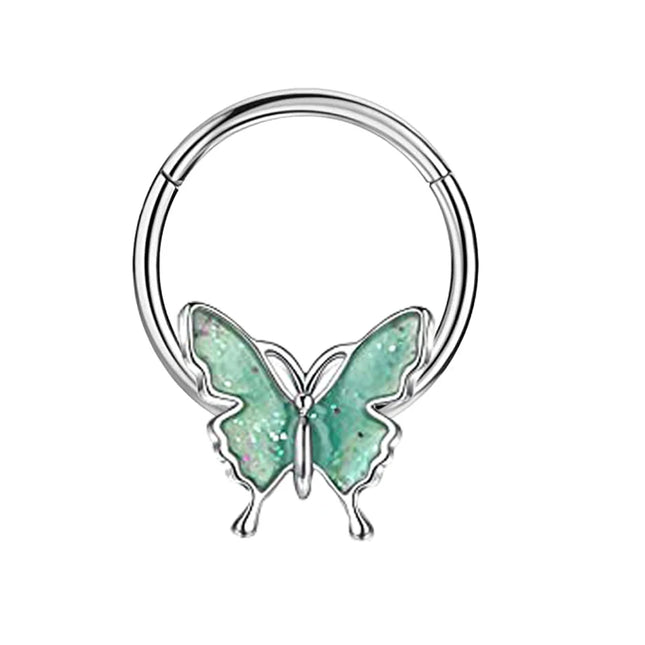 16G Stainless Steel Septum Ring Nose Hoop Ring Bee Bat Septum Piercing  Cartilage Hoop Helix Tragus Daith Small Earrings